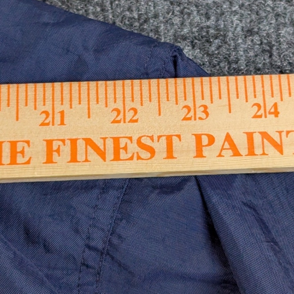 Champion Mens Half Zip Windbreaker Jacket Navy Blue Yellow Embroidered Large - Picture 11 of 15